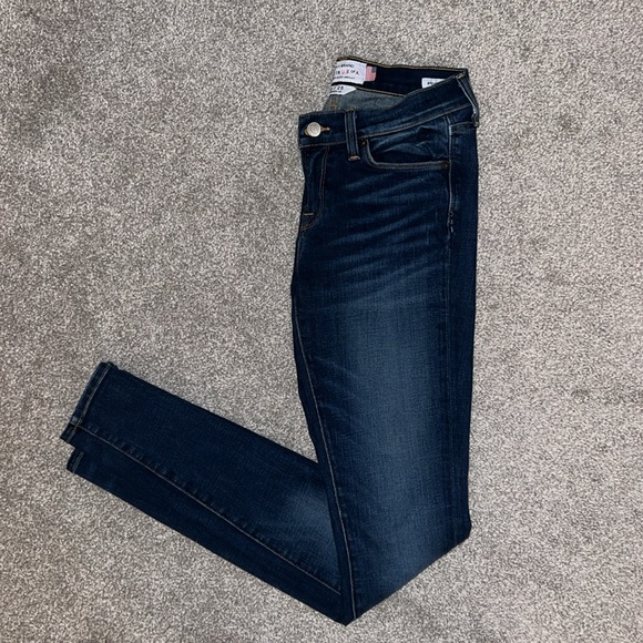 Lucky Brand low rise White Oak Cone Denim skinny jeans size 0/25 regular 💙 - Picture 3 of 16